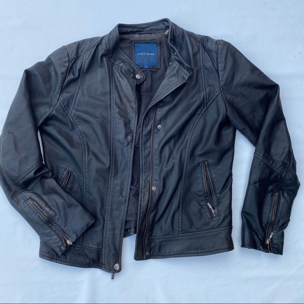Cole Han Women’s Leather Jacket Medium